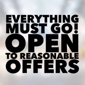 NOW ACCEPTING OFFERS